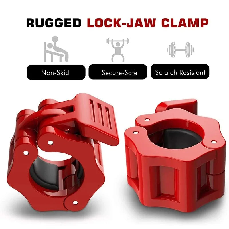 Quick-Release Spin Lock Barbell Collars – 25/28/30 Mm