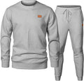 Mens 2 Piece Sweatsuit Crewneck Joggers Tracksuit