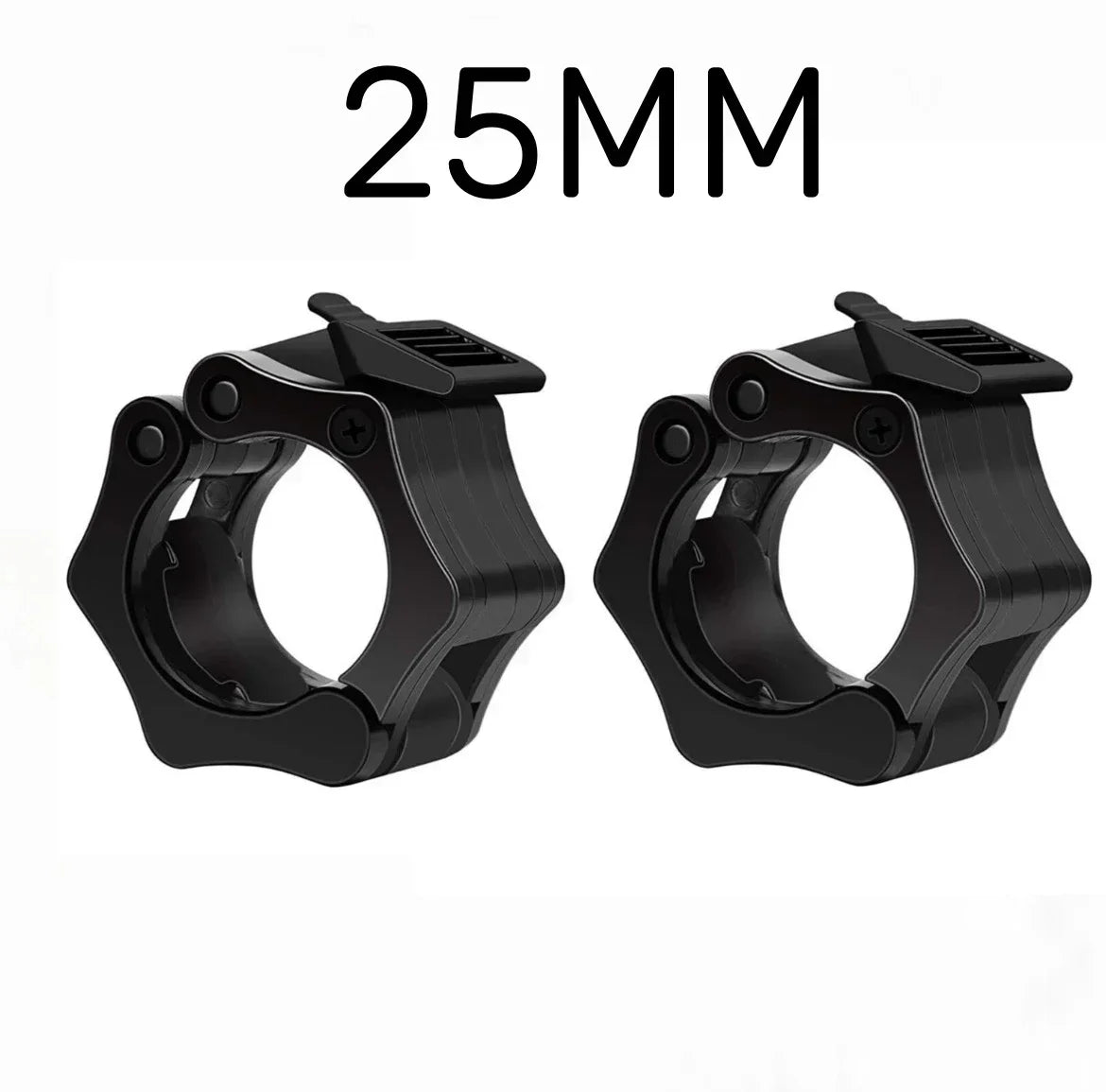 Quick-Release Spin Lock Barbell Collars – 25/28/30 Mm