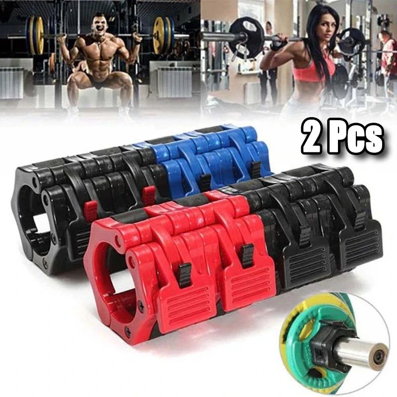 Quick-Release Spin Lock Barbell Collars – 25/28/30 Mm