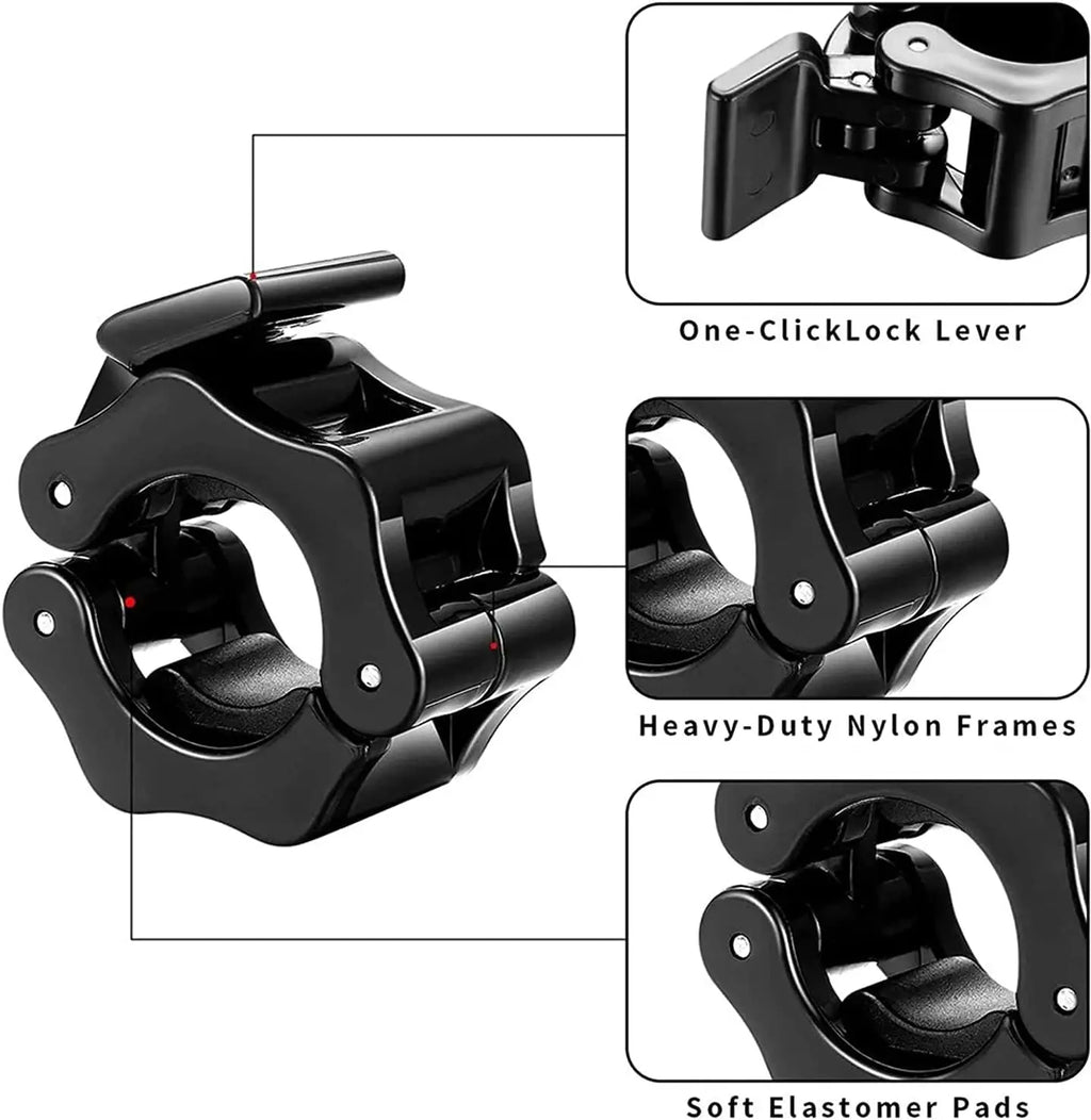 Quick-Release Spin Lock Barbell Collars – 25/28/30 Mm – wafk