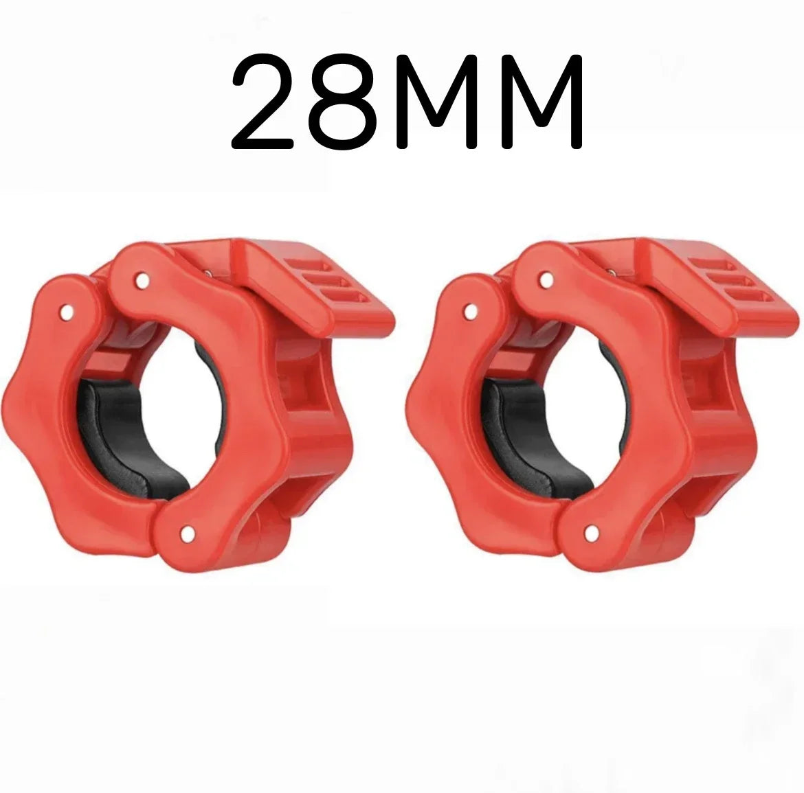 Quick-Release Spin Lock Barbell Collars – 25/28/30 Mm